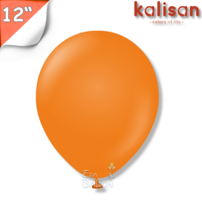 Pastel 12" Balon Kalisan Turuncu (Orange)