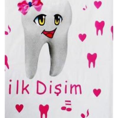 İlk Dişim Pembe Masa Örtüsü