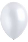 Metalik 12inc Balon HBK Beyaz 10 lu