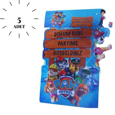 Paw Patrol Parti Karşılama Dekoru Ayaklı Pano