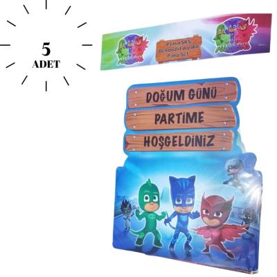 Pijamaskeliler Parti Karşılama Dekoru Ayaklı Pano