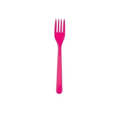 Plastik Çatal Pembe 25 li