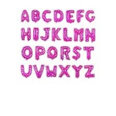 16İNC HARF FOLYO SET 22 HARF PEMBE PUANTİYELİ