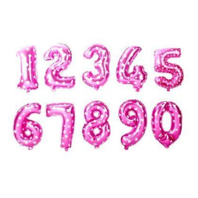 16İNC RAKAM FOLYO SET PEMBE PUANTİYELİ
