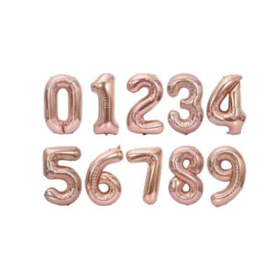 34İNC RAKAM FOLYO SET ROSE