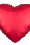 Kalp Parlak Kırmızı Folyo Balon 24 inç