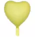 Kalp Makaron Sarı Folyo Balon 18 inç