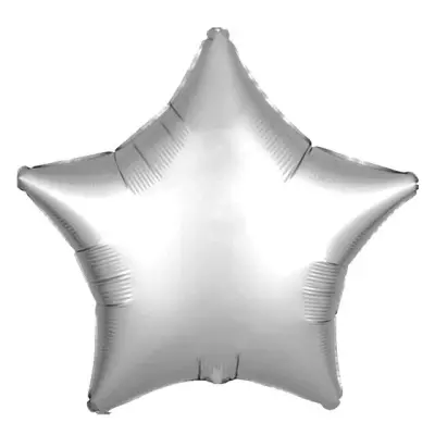 Yıldız Makaron Gri Folyo Balon 18 inç