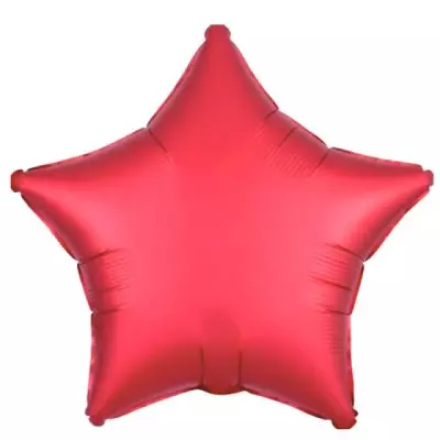 Yıldız Parlak Kırmızı Folyo Balon 18 inç