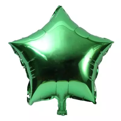 Yıldız Parlak Yeşil Folyo Balon 18 inç
