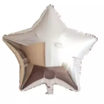 Yıldız Parlak Gümüş Folyo Balon 24 inç