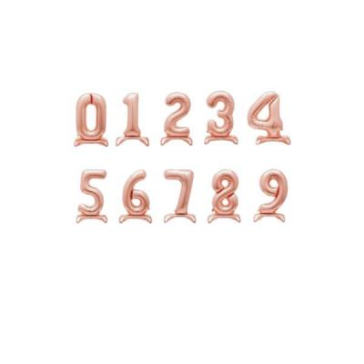 32İNC AYAKLI  RAKAM FOLYO SET BRONZE