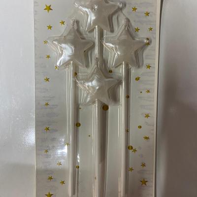 4 Lü Çubuk Yıldız  İnci Mum 10 paket