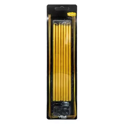 Uzun Mum Gold 7 lı 20cm