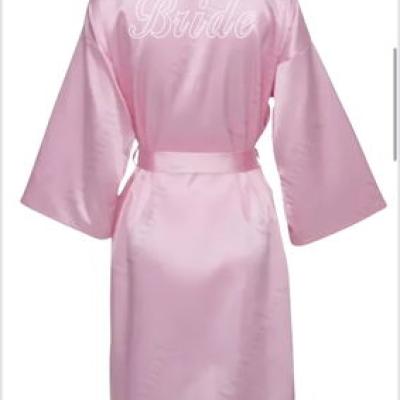 Bride Sabahlık Pembe Gümüş