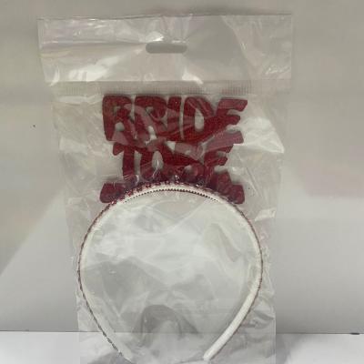 Bride Eva Taç Bordo Simli