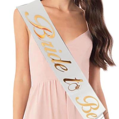 Bride To Be Kuşak Beyaz Gold