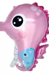Deniz Atı Pembe Folyo Balon 26''