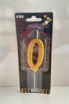 Gold Klasik 0 Rakam Mum 6.5 cm