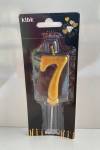 Gold Klasik 7 Rakam Mum 6.5 cm