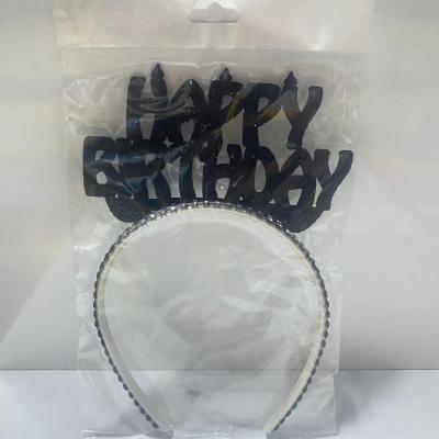 Happy Birthday Eva Taç Siyah Simli