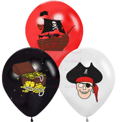Hazır Baskı Balon  Balonevi Korsan 12inc 100lü