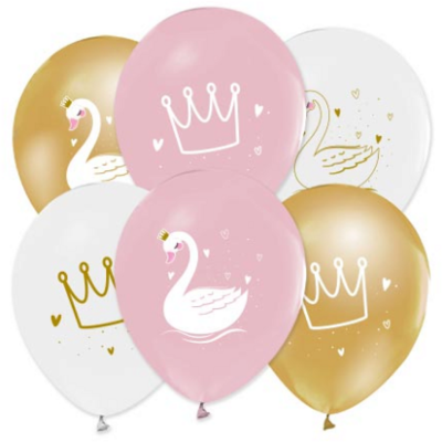 Hazır Baskı Balon Balonevi Kuğu 12inc 100lü