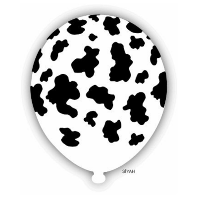 Hazır Baskı Balon Full İnek 12inc 100lü HBK