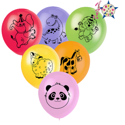 Hazır Baskı Balon Hayvanlar Serisi 12inc 100lü HBK