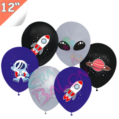 Hazır Baskı Balon Kozmik Galaksi 12inc 100lü