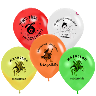 Hazır Baskı Balon Sünnet 12inc 100lü HBK