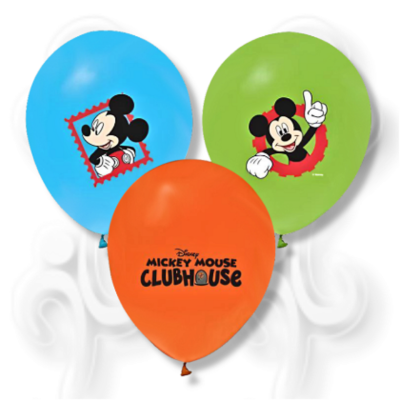 Hazır Baskı Lisanslı Balon Mickey Mouse 12İNC 100LÜ