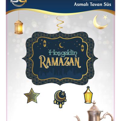 HOŞGELDİN RAMAZAN ASMALI TAVAN SÜS
