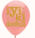İYİ Kİ DOĞDUN BASKILI PEMBE BALON ERA 100 LÜ