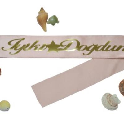 İyi ki Doğdun Kuşak Pembe Gold