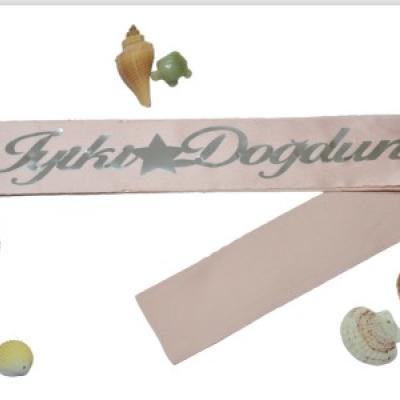İyi ki Doğdun Kuşak Pembe Gümüş