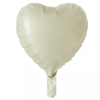 Kalp Makaron Bejı Folyo Balon 18 inç