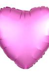 Kalp Parlak Pembe Folyo Balon 18 inç