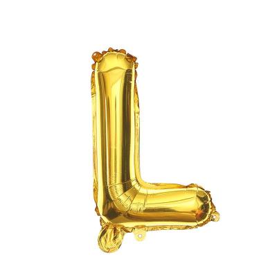 L Harf Folyo Balon GOLD 34inc