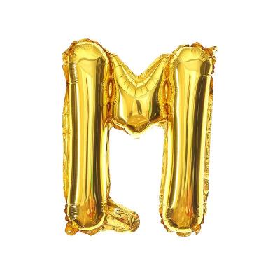 M Harf Folyo Balon GOLD 40inc
