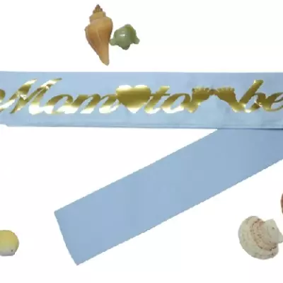 Mom To Be Kuşak Mavi Gold