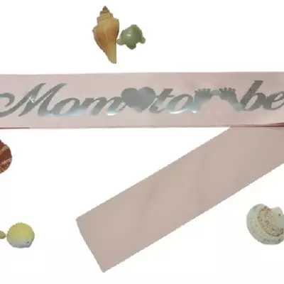 Mom To Be Kuşak Pembe Gümüş