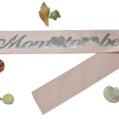 Mom to Be Pembe Gümüş Kuşak