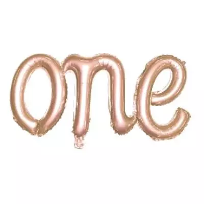 One RoseGold Folyo Balon