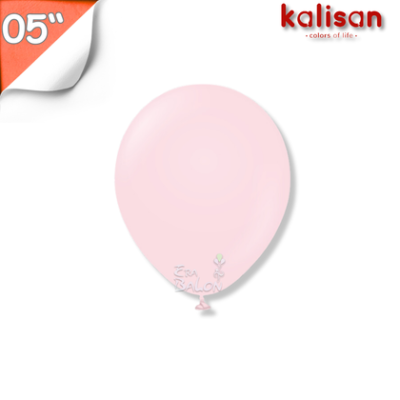 Pastel 05" Balon Kalisan Açık Pembe (Light Pink)