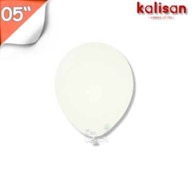 Pastel 05" Balon Kalisan Beyaz (White)
