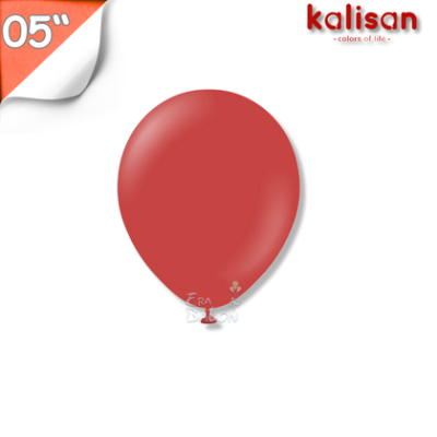Pastel 05" Balon Kalisan Koyu Kırmızı (Deep Red)