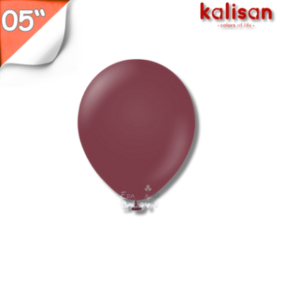 Pastel 05" Balon Kalisan Opak Bordo (Burgundy)