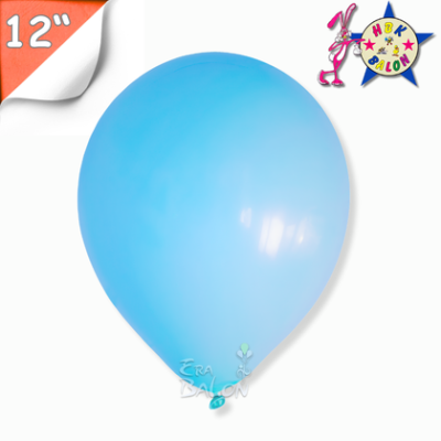 Pastel 12" Balon HBK Açık Mavi