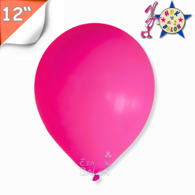 Pastel 12" Balon HBK Fuşya